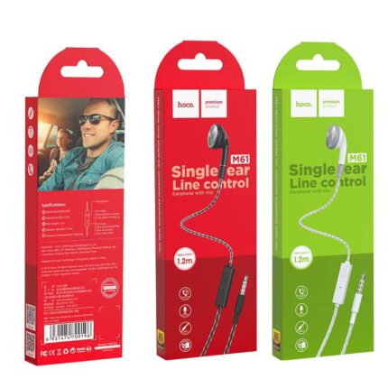 KIT MAIN HOCO /M61 Nice tone single ear universal earphones with mic