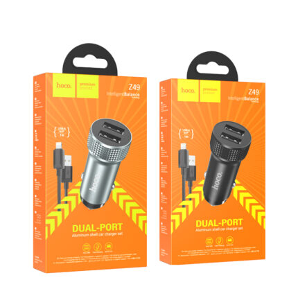 CHARGEUR AUTO / Z49 Level dual port car charger set(Type-C)