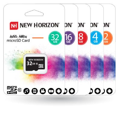 CARTE MEMOIRE MICRO SD 8GB NEW HORIZON C10