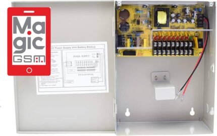 ALIMENTATION 12V10A 9CH OUTPUT UPS AVEC EMPLACEMENT DE BATTERIE VIRTEX