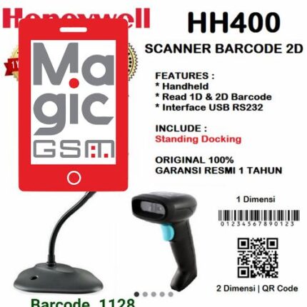 LECTEUR CODE A BARRES HH400  HONEYAELL